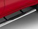 RedRock 4-Inch Oval Straight Side Step Bars; Stainless Steel (19-24 Silverado 1500 Crew Cab)