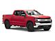 RedRock 4-Inch Oval Straight Side Step Bars; Stainless Steel (19-24 Silverado 1500 Crew Cab)