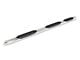 RedRock 5-Inch Oval Bent Wheel to Wheel Side Step Bars; Stainless Steel (19-24 Silverado 1500 Double Cab)