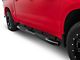 RedRock 6-Inch Oval Bent End Side Step Bars; Black (19-24 Silverado 1500 Crew Cab)