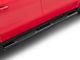 RedRock 6-Inch Oval Straight End Side Step Bars; Black (19-24 Silverado 1500 Crew Cab)