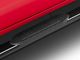 RedRock 6-Inch Oval Straight End Side Step Bars; Black (19-24 Silverado 1500 Crew Cab)