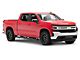 RedRock 6-Inch Oval Straight End Side Step Bars; Black (19-24 Silverado 1500 Crew Cab)