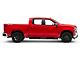 RedRock 6-Inch Oval Straight End Side Step Bars; Black (19-24 Silverado 1500 Crew Cab)