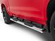 RedRock 6-Inch Oval Straight End Side Step Bars; Stainless Steel (19-24 Silverado 1500 Crew Cab)