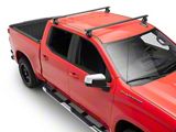 RedRock Cross Bar Roof Rack; Black; 60-Inch (14-25 Silverado 1500)