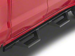 RedRock TC2 Drop Step Running Boards; Textured Black (19-25 Silverado 1500 Crew Cab)