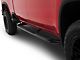 RedRock 4-Inch Oval Bent End Side Step Bars; Black (20-24 Silverado 2500 HD Crew Cab)