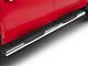 RedRock 6-Inch Oval Straight End Side Step Bars; Stainless Steel (20-24 Silverado 2500 HD Crew Cab)