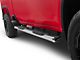 RedRock 6-Inch Oval Straight End Side Step Bars; Stainless Steel (20-24 Silverado 2500 HD Crew Cab)