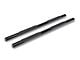 RedRock 4-Inch Oval Straight Side Step Bars; Black (20-24 Silverado 3500 HD Double Cab)