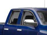 RedRock Window Deflectors; Front and Rear; Smoked (14-18 Silverado 1500 Double Cab)