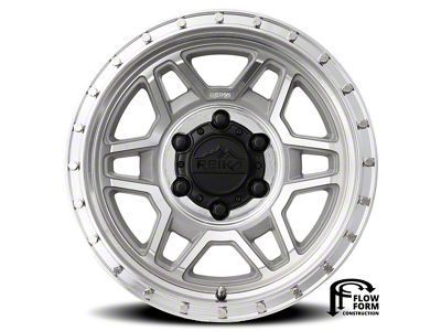 Reika R40 Trooper Machined Clear 6-Lug Wheel; 17x8.5; 0mm Offset (07-13 Sierra 1500)