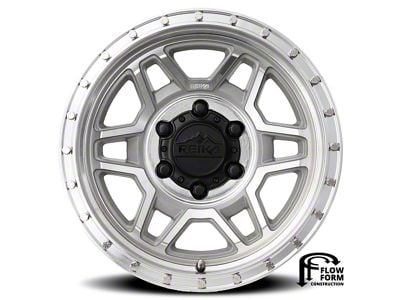 Reika R40 Trooper Machined Clear 6-Lug Wheel; 17x9; -12mm Offset (07-13 Silverado 1500)