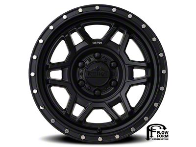 Reika R40 Trooper Satin Black 6-Lug Wheel; 17x8.5; 0mm Offset (07-13 Silverado 1500)