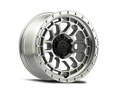 Reika R35 Rambler Machined Clear 6-Lug Wheel; 17x8.5; 0mm Offset (07-14 Tahoe)