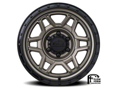 Reika R40 Trooper Satin Bronze with Satin Black Ring 6-Lug Wheel; 17x8.5; 0mm Offset (07-14 Yukon)