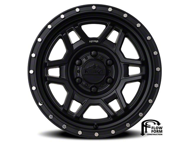 Reika R40 Trooper Satin Black 6-Lug Wheel; 17x8.5; 0mm Offset (23-24 Canyon)