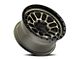 Reika R35 Rambler Satin Bronze with Satin Black Ring 6-Lug Wheel; 17x9; -12mm Offset (23-24 Colorado)