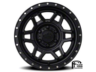 Reika R40 Trooper Satin Black 6-Lug Wheel; 17x8.5; 0mm Offset (15-20 Yukon)