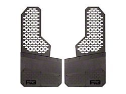 Rek Gen 10-Inch Rek Mesh Offset Mud Flaps; Front or Rear; Black (Universal; Some Adaptation May Be Required)