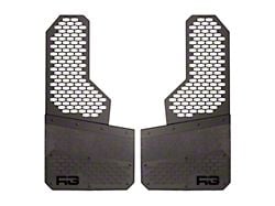 Rek Gen 10-Inch Rek Mesh Offset Mud Flaps; Front or Rear; Black (Universal; Some Adaptation May Be Required)