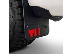 Rek Gen Merica Mud Flaps; Front or Rear; Red (Universal; Some Adaptation May Be Required)