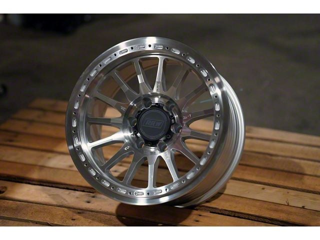 Relations Race Wheels RR7-H Flow Form Brushed Aluminum 6-Lug Wheel; 17x8.5; 0mm Offset (07-13 Sierra 1500)