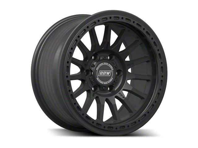 Relations Race Wheels RR7-H Flow Form Matte Black 6-Lug Wheel; 17x8.5; -25mm Offset (07-13 Sierra 1500)