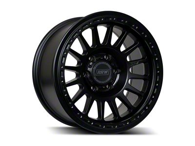 Relations Race Wheels RR6-H Matte Black 6-Lug Wheel; 17x8.5; 0mm Offset (19-24 Sierra 1500)