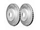 Series B100 Plain 8-Lug Rotors; Front Pair (13-22 2WD F-250 Super Duty)