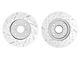 Series B130 Cross-Drilled and Slotted 8-Lug Rotors; Rear Pair (13-22 F-250 Super Duty)