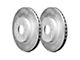 Series B100 Plain 8-Lug Rotors; Rear Pair (13-22 4WD F-350 Super Duty)