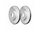 Series B130 Cross-Drilled and Slotted 8-Lug Rotors; Rear Pair (11-12 F-350 Super Duty SRW)