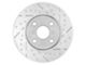 Series B130 Cross-Drilled and Slotted 6-Lug Rotors; Rear Pair (07-18 Sierra 1500)