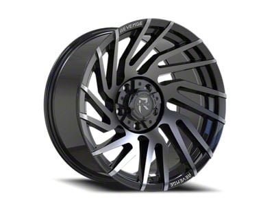 Revenge Off-Road Wheels RV-207 Gloss Black and Machined Titanium Double Dark Tint 6-Lug Wheel; 20x9; 0mm Offset (04-08 F-150)