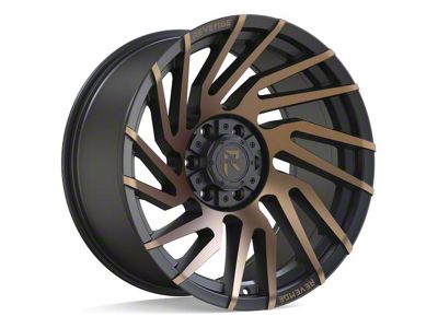 Revenge Off-Road Wheels RV-207 Satin Black and Bronze Machined Double Dark Tint 6-Lug Wheel; 20x10; -19mm Offset (23-24 Canyon)