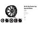 Revenge Luxury Wheels RL-105 Big Floater Black Machined 6-Lug Wheel; 28x9.5; 25mm Offset (14-18 Silverado 1500)
