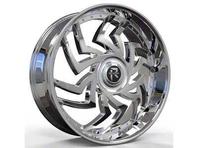 Revenge Luxury Wheels RL-107 Big Floater Chrome 6-Lug Wheel; 24x9; 25mm Offset (2024 Ranger)