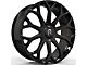 Revenge Luxury Wheels RL-105 Big Floater Gloss Black 6-Lug Wheel; 24x9; 25mm Offset (07-13 Sierra 1500)