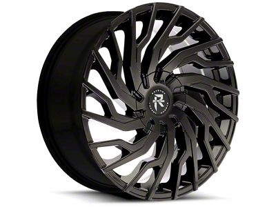 Revenge Luxury Wheels RL-101 Gloss Black 6-Lug Wheel; 26x10; 25mm Offset (07-14 Tahoe)