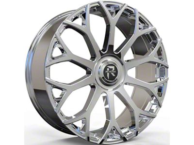 Revenge Luxury Wheels RL-105 Big Floater Chrome 6-Lug Wheel; 24x9; 25mm Offset (15-20 F-150)