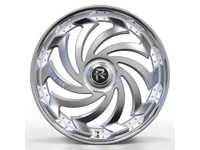 Revenge Luxury Wheels RL-108 Big Floater Chrome 6-Lug Wheel; 24x9; 25mm Offset (15-20 F-150)