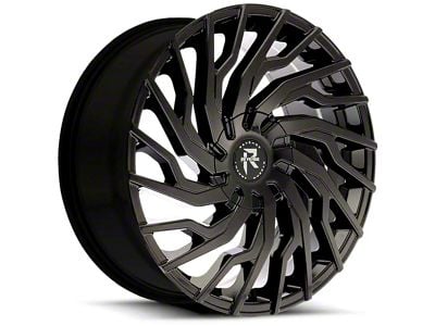 Revenge Luxury Wheels RL-101 Gloss Black 6-Lug Wheel; 26x10; 25mm Offset (2024 Ranger)