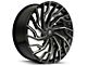 Revenge Luxury Wheels RL-101 Black Milled Windows 6-Lug Wheel; 24x9; 25mm Offset (19-25 RAM 1500)