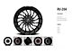 Revenge Off-Road Wheels RV-204 Black and Milled 6-Lug Wheel; 22x12; -44mm Offset (2024 Ranger)