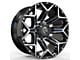 Revenge Off-Road Wheels RV-202 Black Machine 5-Lug Wheel; 20x10; -19mm Offset (02-08 RAM 1500, Excluding Mega Cab)