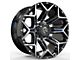 Revenge Off-Road Wheels RV-202 Black Machine 5-Lug Wheel; 20x9; 0mm Offset (02-08 RAM 1500, Excluding Mega Cab)