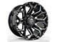 Revenge Off-Road Wheels RV-202 Black and Milled 5-Lug Wheel; 20x9; 0mm Offset (02-08 RAM 1500, Excluding Mega Cab)