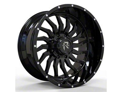 Revenge Off-Road Wheels RV-204 Gloss Black 5-Lug Wheel; 20x10; -19mm Offset (02-08 RAM 1500, Excluding Mega Cab)